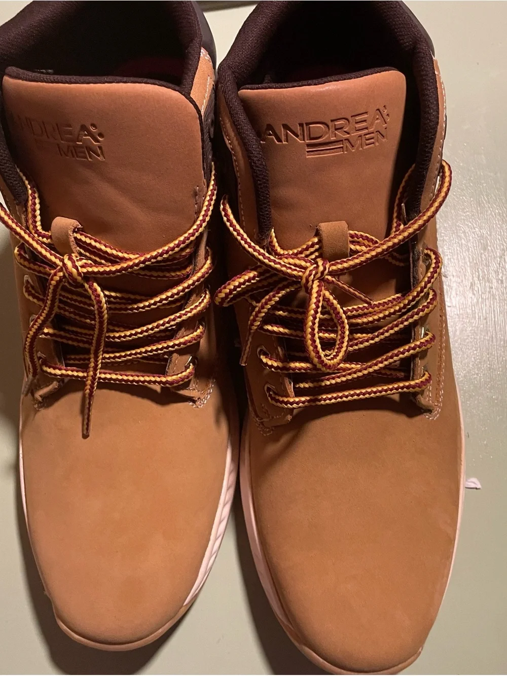 Tan Work-Style Boots size 10 Andrea men